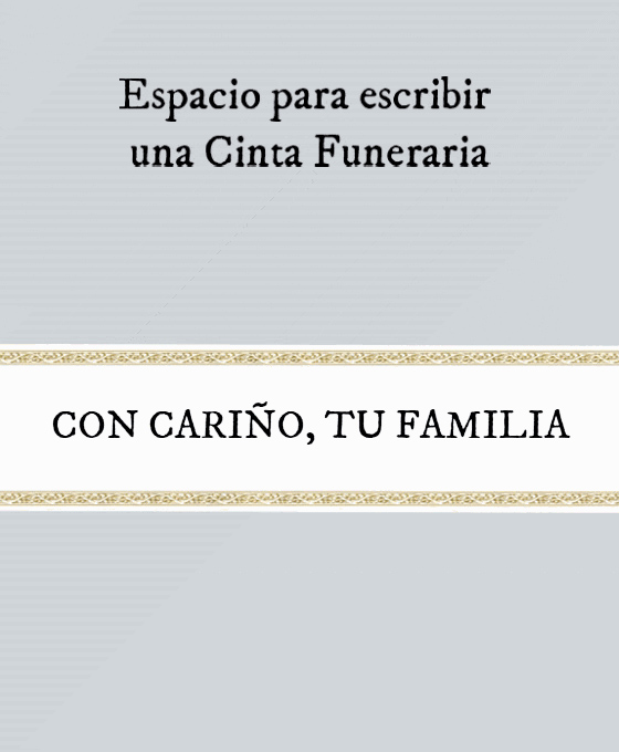 Cinta Funeraria Coronas Funerarias